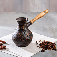 Турка для кофе "Дива", красная глина, 0.4 л