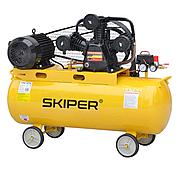 Воздушный компрессор SKIPER IBL3100В (до 600 л/мин, 8 атм, 100 л, 380 В, 3.0 кВт)