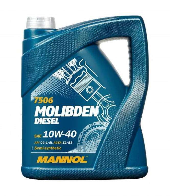 Масло моторное MANNOL Molibden Diesel 10W-40 API CG-4/SL полусинтетика 5л