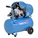 Компрессор воздушный WELT AR50VT (ДО 440 Л/МИН, 8 АТМ, 50 Л, 230 В, 2.2 КВТ), фото 3