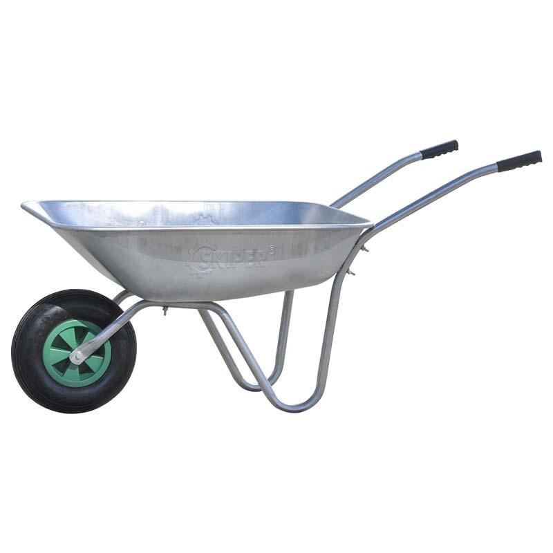Тачка садовая SKIPER 1X85 FERMER (ДО 85Л, ДО 150 КГ, 1X3.5-6, ПНЕВМО, ОСЬ 16*90)