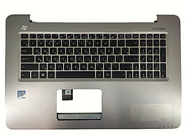 Верхняя часть корпуса (Palmrest) Asus VivoBook X756 с клавиатурой, серебристый (с разбора)