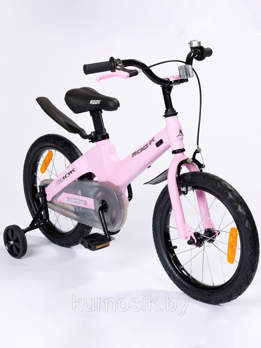 Детский велосипед ROOK "HOPE" магниевый сплав 16" розовый - фото 2 - id-p177747008