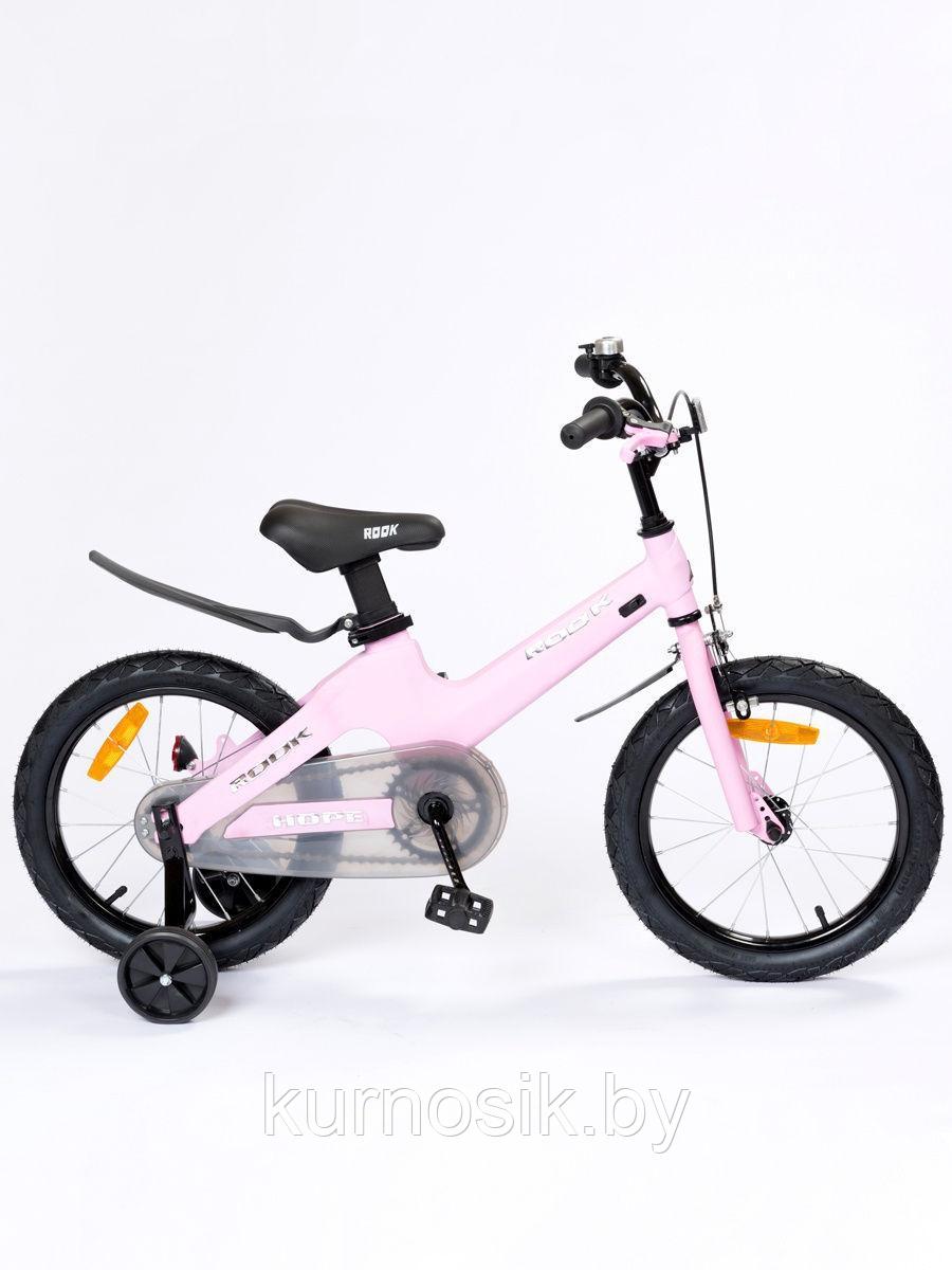 Детский велосипед ROOK "HOPE" магниевый сплав 16" розовый - фото 3 - id-p177747008