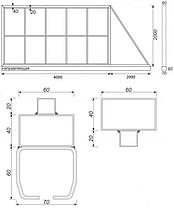 Каркас откатных ворот 4м. с комплектом механики и автоматики до 800кг, фото 3