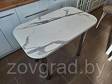 Стол кухонный гранит белый 110х70 см