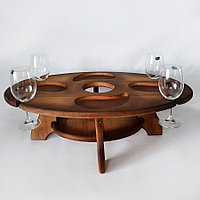 Винный столик (ольха) размер 78*45*21 см.