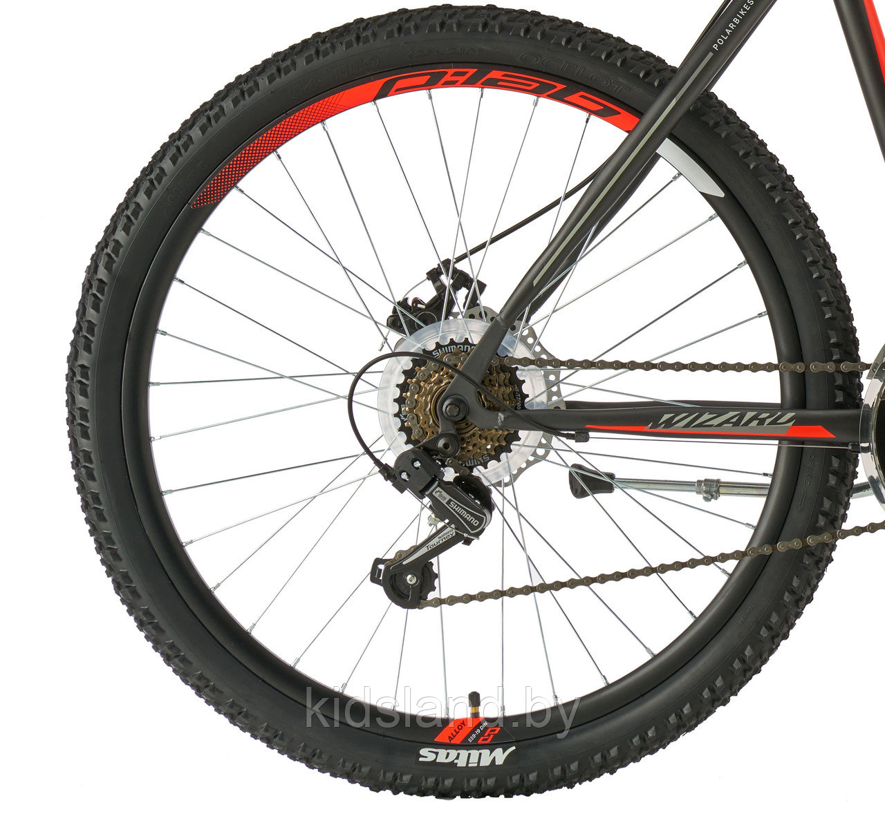 Велосипед Polar Wizard 26 2.0" (серо-оранжевый) - фото 6 - id-p177762255