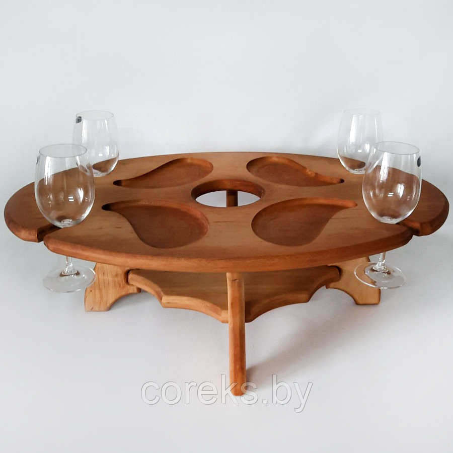Винный столик (ольха) размер 78*45*21 см.