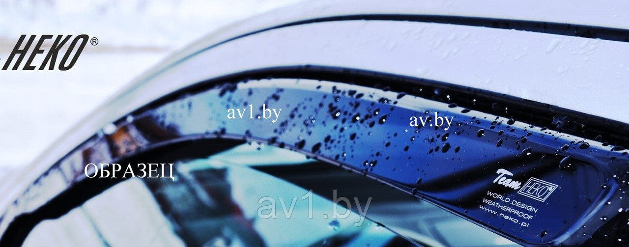 Ветровики (дефлекторы) вставные Chevrolet Aveo Classic (2007-) СЕДАН / Шевроле Авео Классик [10529] / HEKO - фото 2 - id-p174152501