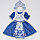 Детский карнавальный костюм Снегурочка Зимние узоры 1024 к-18 Пуговка, фото 2