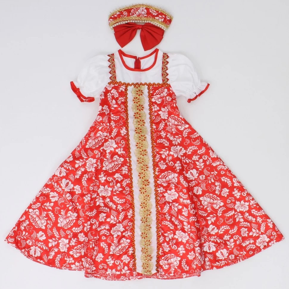 Детский карнавальный костюм Аленка Пуговка 1047 к-19 - фото 2 - id-p156302555