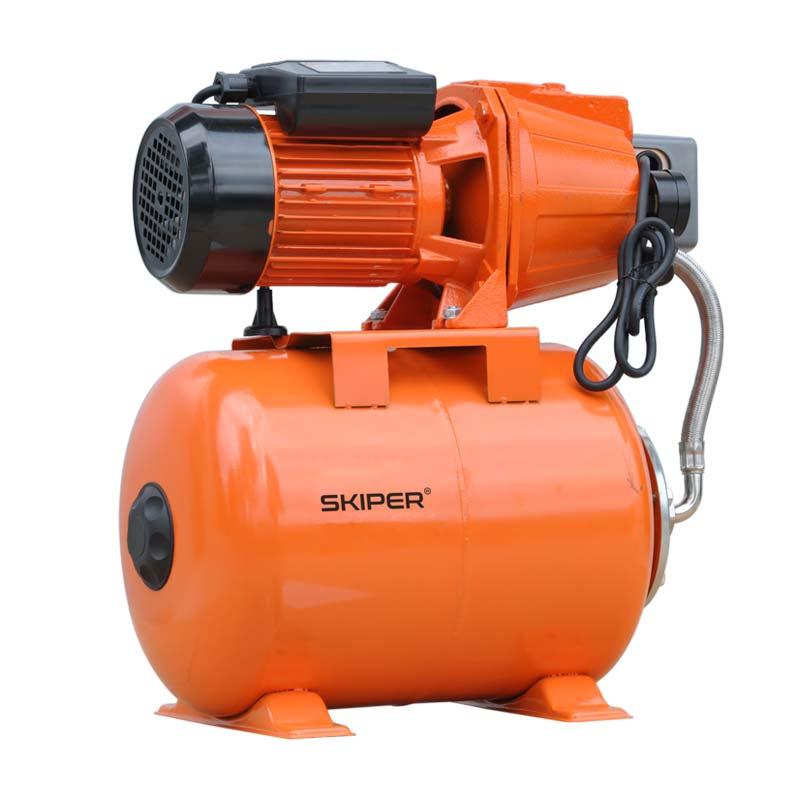 Станция водоснабжения автоматическая SKIPER JET120 (1300 ВТ, 3600 Л/Ч, 24 Л, ЧУГУН)