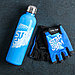 Набор для тренировок «Спортзал»: бутылка 600 мл, перчатки р-р М, фото 2