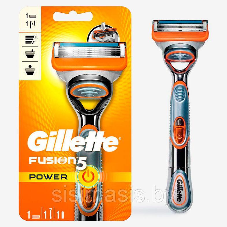 Бритвенный станок Gillette Fusion5 Power (1 кассета) - фото 1 - id-p177801948