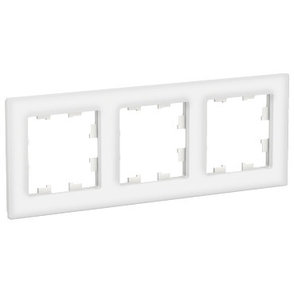 ATN320103 3-постовая рамка, стекло белый, фото 2