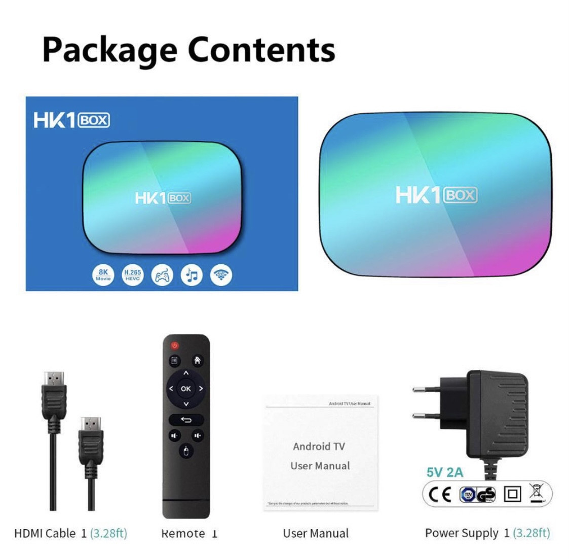 Смарт ТВ приставка HK1 X3 4/32Гб Android Tv Box - фото 8 - id-p169945254