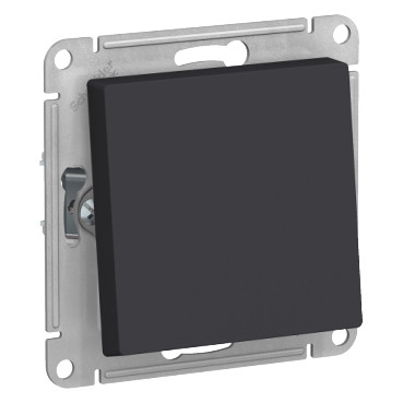 ATN441061 Atlasdesign AQUA 1-клавишный переключатель IP44, сх.6, 10АХ, механизм, карбон
