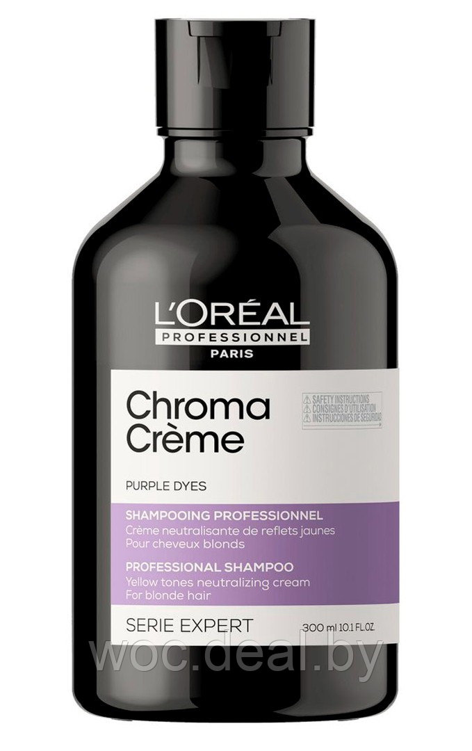 L'Oreal Professionnel Шампунь фиолетовый для нейтрализации желтизны Chroma Creme Serie Expert, 300 мл - фото 1 - id-p177819373