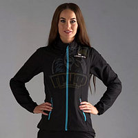 Куртка спортивная женская Nordski Motion (черный/голубой) (арт. NSW219179)
