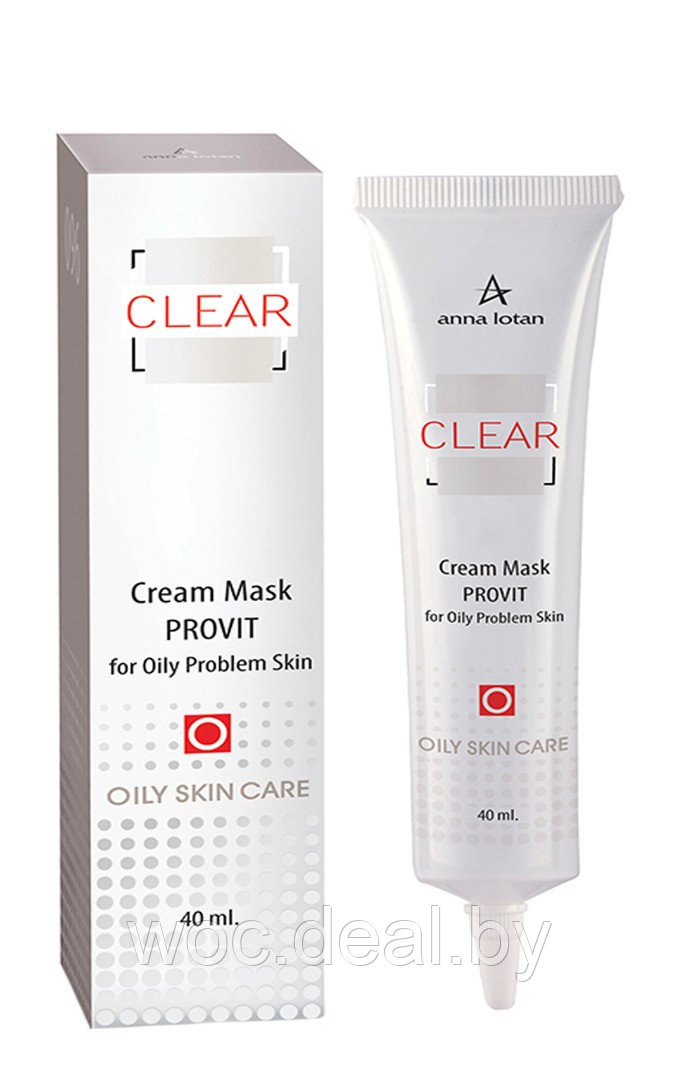 Anna Lotan Крем-маска для жирной и проблемной кожи Provit Clear, 40 мл - фото 1 - id-p167851148
