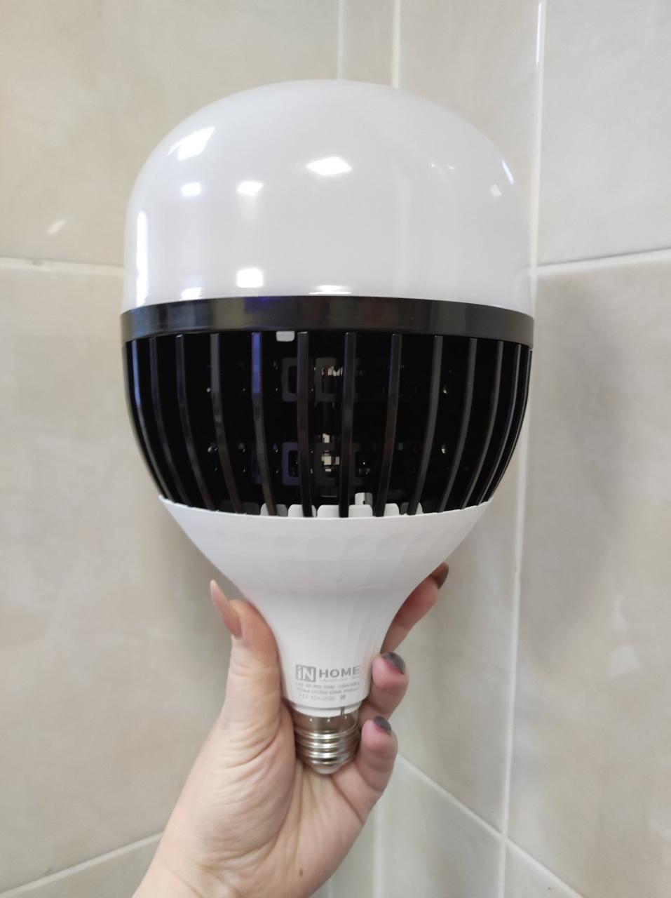 Лампа светодиодная LED-HР 150Вт 230В E27 с адаптером Е40 6500К 14250Лм