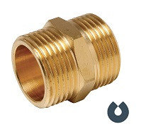 Ниппель 1" х 1" нр-нр латунь unipump, фото 2