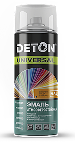 Эмаль акриловая "DETON UNIVERSAL" быстросохнущая RAL 3005 красное вино 520 мл аэрозоль