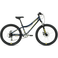 Велосипед Forward Titan 24 2.0 D 2022 (темно-синий/золотистый)