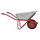 Тачка строительная BRADO 125 PROFI (до 125л, до 280кг, 1x4.00-8, пневмо, ось 16*100), фото 2