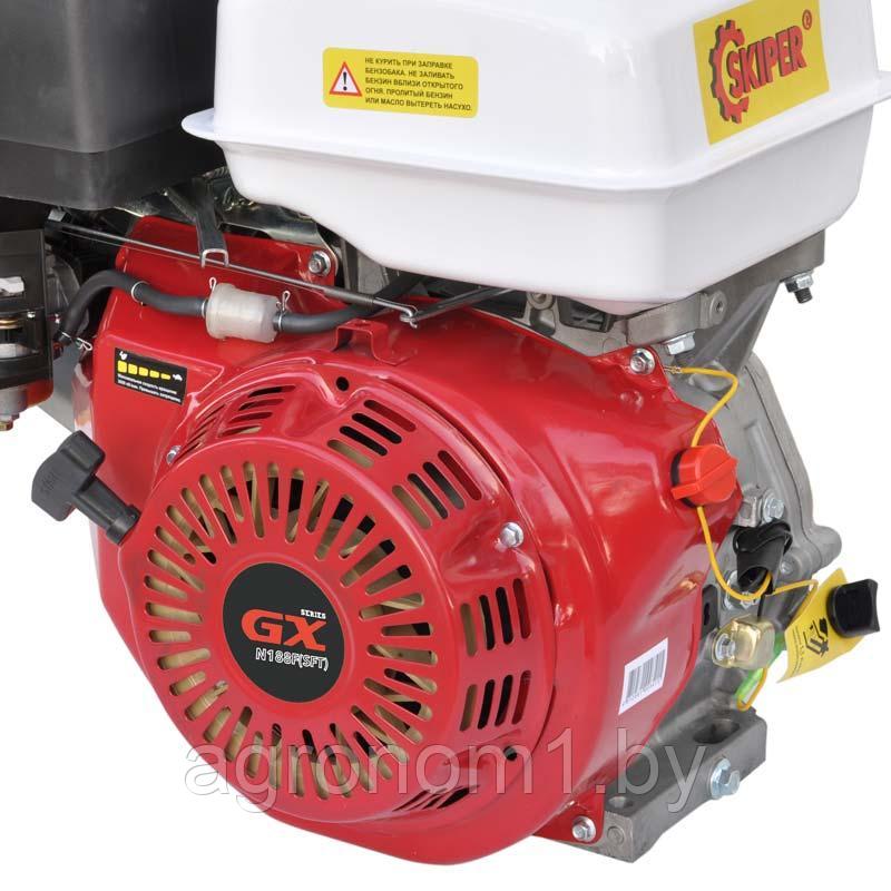 Двигатель бензиновый SKIPER N188F(SFT) (13 л.с., шлицевой вал диам. 25мм х40мм) - фото 3 - id-p177832161