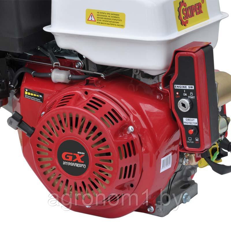 Двигатель бензиновый SKIPER N190F/E(SFT) (электростартер) (16 л.с., шлицевой вал диам. 25мм х40мм) - фото 3 - id-p177832165