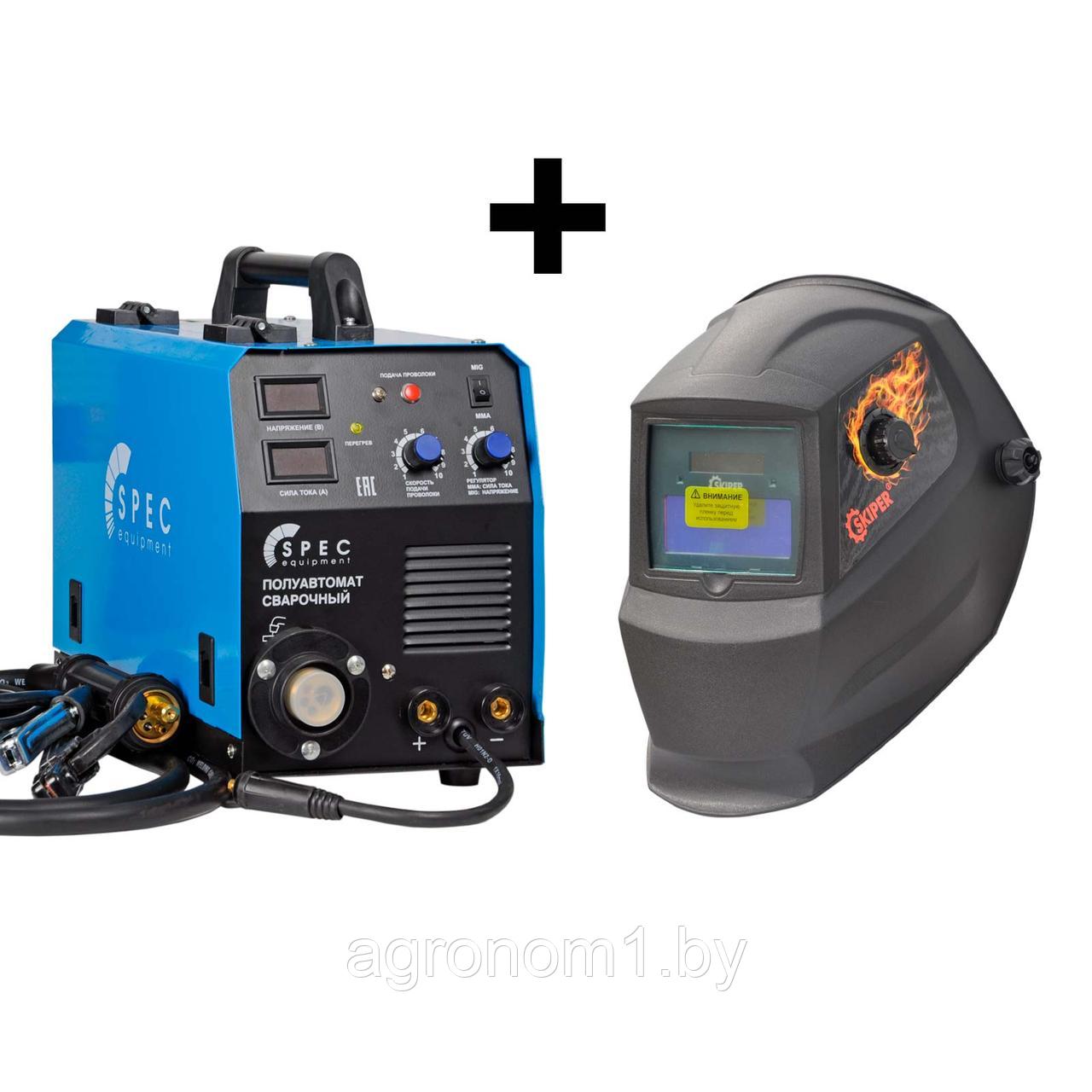 АКЦИЯ! Аппарат сварочный SPEC MIG/MMA-250PRO + Сварочная маска SKIPER 500SE в подарок!