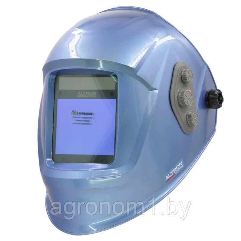 Сварочная маска ALTRON electric Thor 8000 PRO (blue) (4 сенсора; 1/1/1/2; 100х80мм; DIN 4/5-9/9-13) - фото 1 - id-p177832497