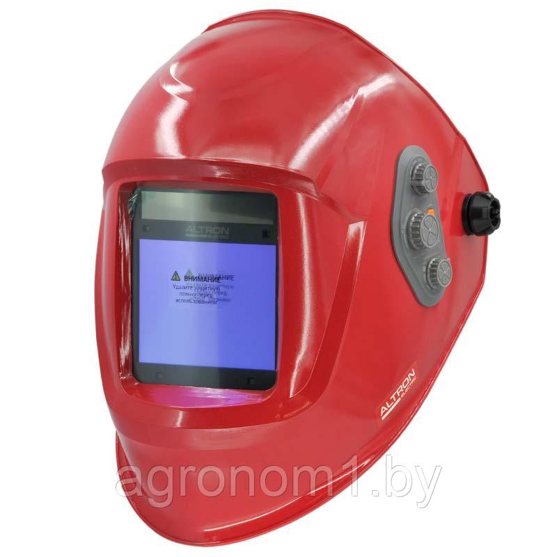Сварочная маска ALTRON electric Thor 8000 PRO (red) (4 сенсора; 1/1/1/2; 100х80мм; DIN 4/5-9/9-13) - фото 1 - id-p177832499