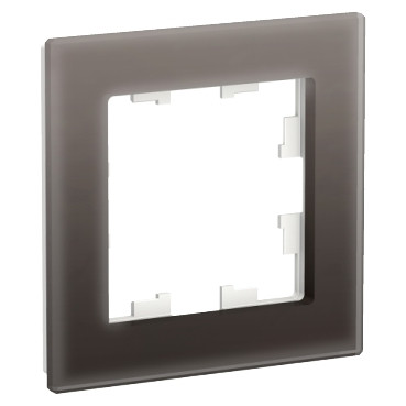 ATN320601 1-постовая рамка, стекло мокко