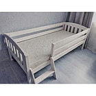 Кровать односпальная с бортиком и лестницей Эрни 80х180, фото 3