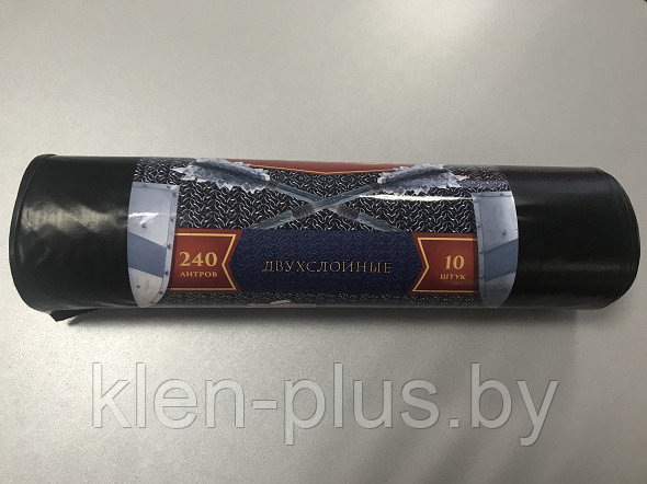 Мешки для мусора 240л РОМАШКА БРОНЯ 2-хсл.(10шт/рул) 100*130*60мкн.
