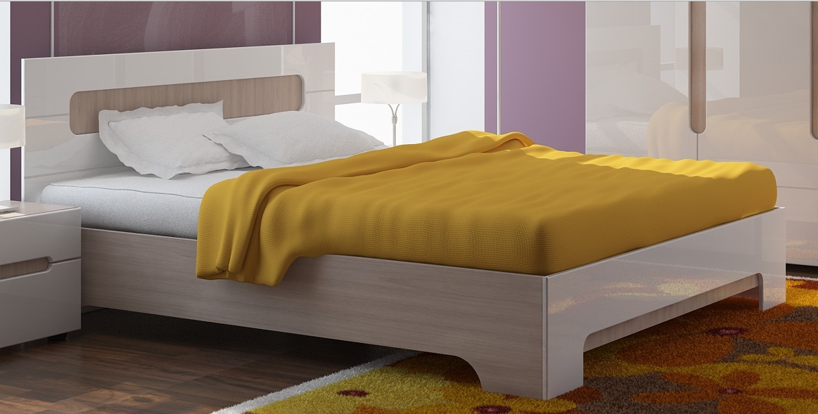Кровать полуторная 1,4 Палермо с настилом (2 варианта цвета) фабрика Стиль - фото 4 - id-p177843889