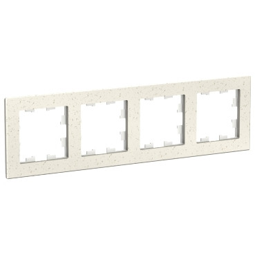 ATN343104 4-постовая рамка, мрамор крем роял