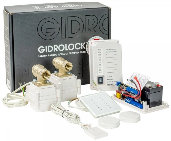 Система защиты от протечек Gidrolock Premium Radio Tiemme 1/2" 12V - фото 1 - id-p177844298