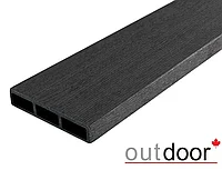 Доска ДПК Outdoor 115*22*3000 мм. STORM BLACK черная