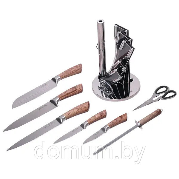 Набор кухонных ножей Kamille на подставке KM-5048 - фото 2 - id-p177843848