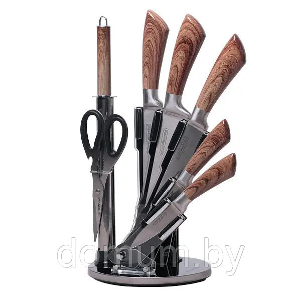 Набор кухонных ножей Kamille на подставке KM-5048 - фото 4 - id-p177843848
