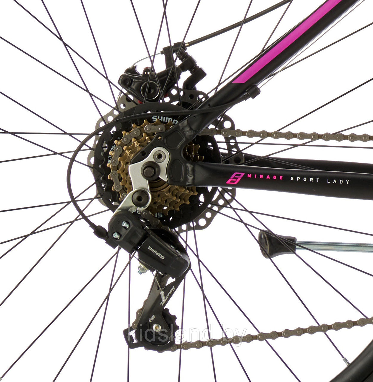 Велосипед Polar Mirage Sport Lady 27.5" (черно-розовый) - фото 3 - id-p177844918