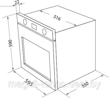 Электрический духовой шкаф HOMSair OES657BK - фото 6 - id-p177845589