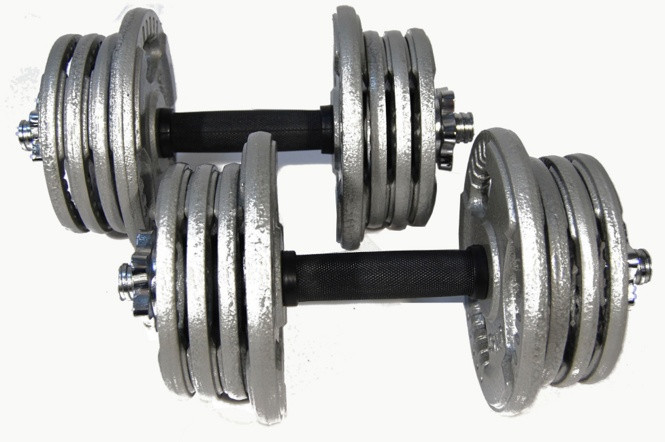 Набор гантелей металлических Хаммертон Atlas Sport 2x14 кг - фото 1 - id-p177846561