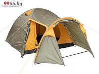 Палатка туристическая 3 местная с тамбуром Helios Passat-3 Green HS-2368-3 трехместная летняя