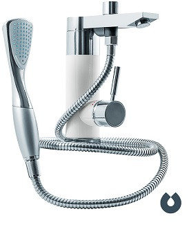 Кран-водонагреватель UNIPUMP BKF-015 пластик (душ+цифровой дисплей), фото 2