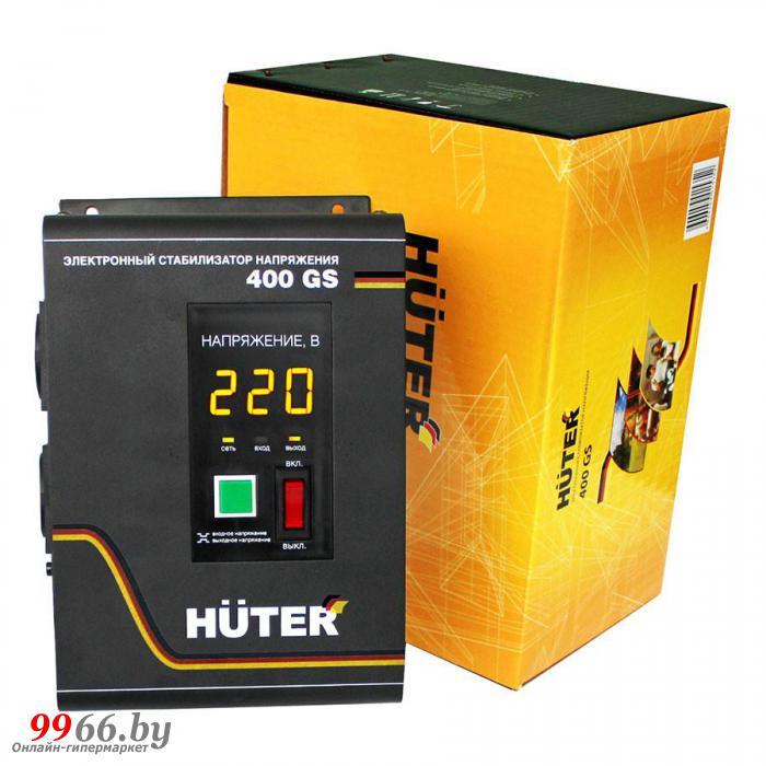 Стабилизатор напряжения настенный однофазный релейный HUTER 400GS для газовых котлов дома дачи кондиционера